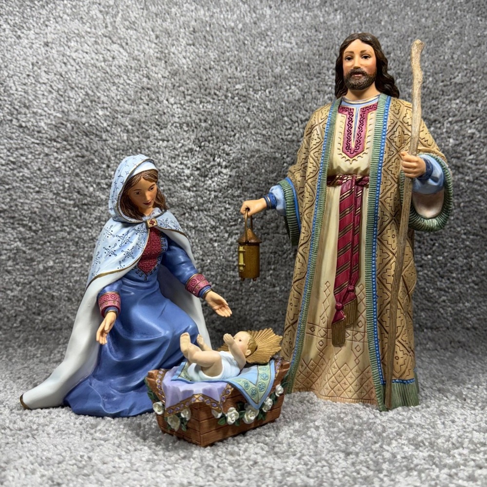 Lenox Miracle In Bethlehem Holy Family Nativity Set Mary‎ Joseph Jesus Bywaters